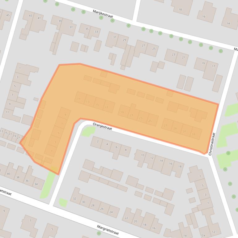 Kaart van postcodegebied 4744AN.