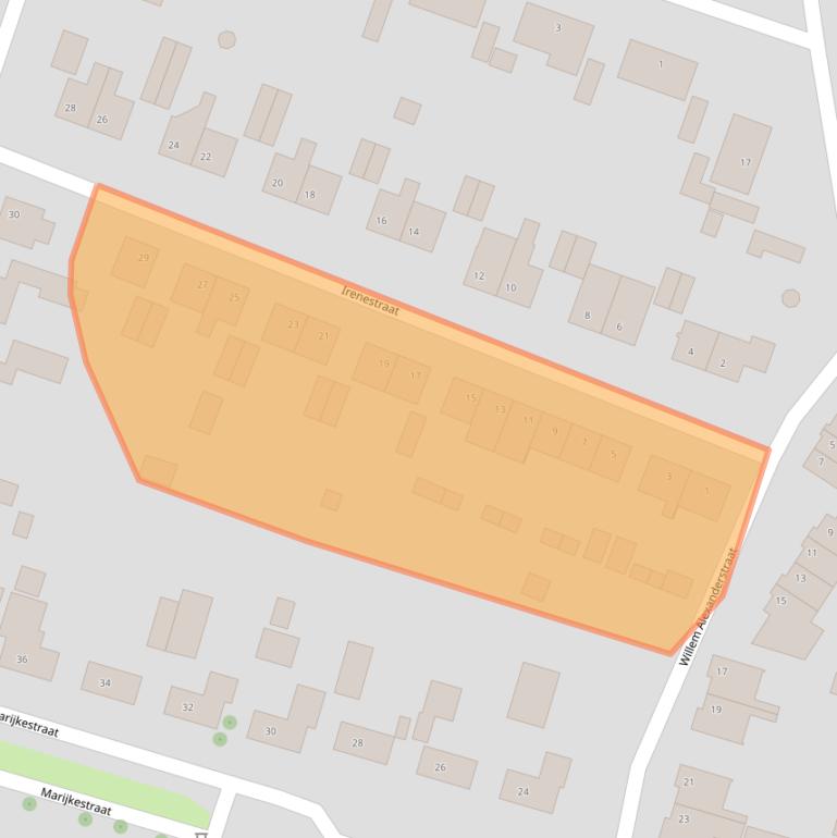 Kaart van postcodegebied 4744AW.