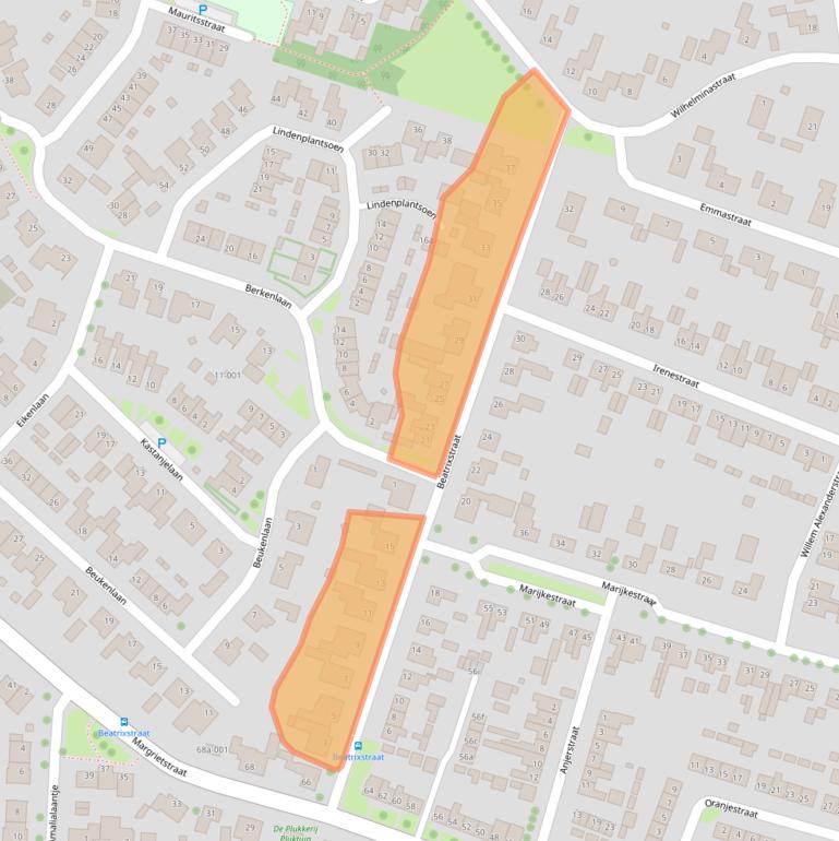 Kaart van postcodegebied 4744BA.