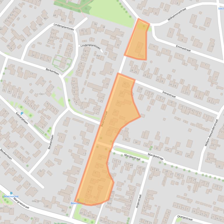 Kaart van postcodegebied 4744BB.