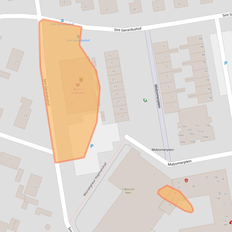 Kaart van postcodegebied 4744BD.