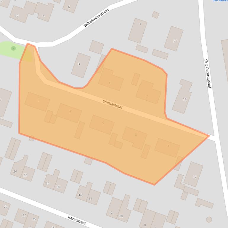 Kaart van postcodegebied 4744BG.