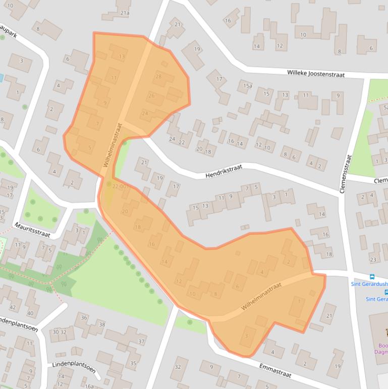 Kaart van postcodegebied 4744BH.