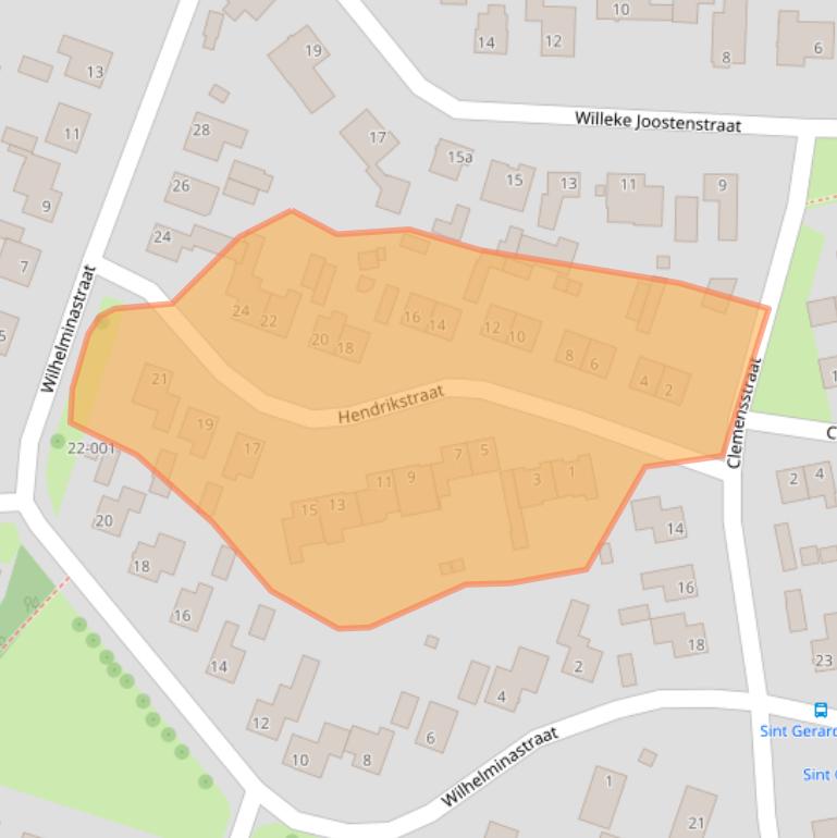 Kaart van postcodegebied 4744BK.