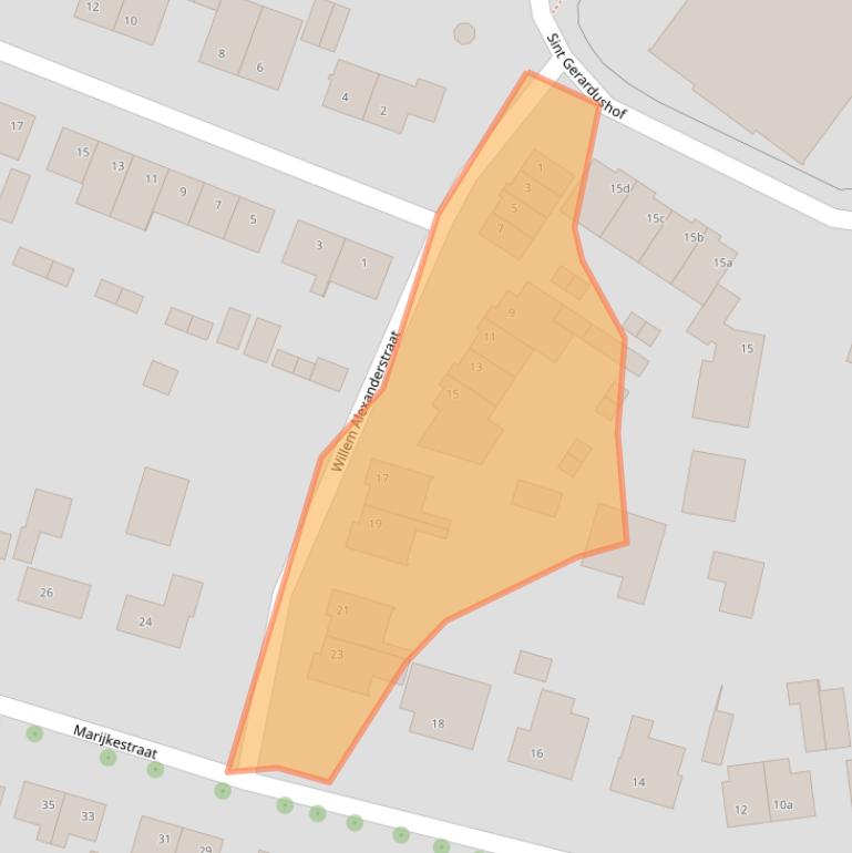 Kaart van postcodegebied 4744BS.