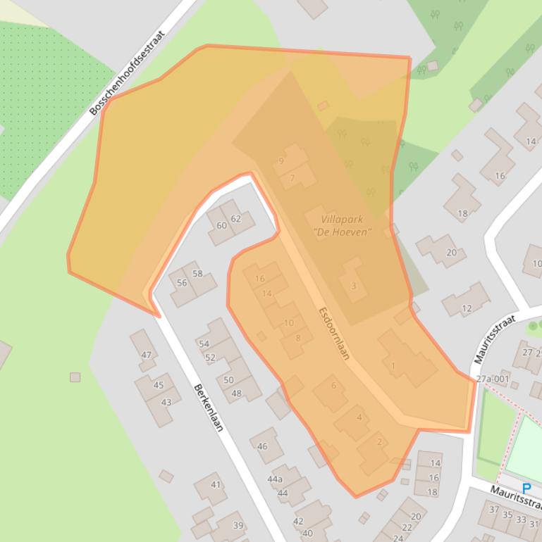 Kaart van postcodegebied 4744BT.