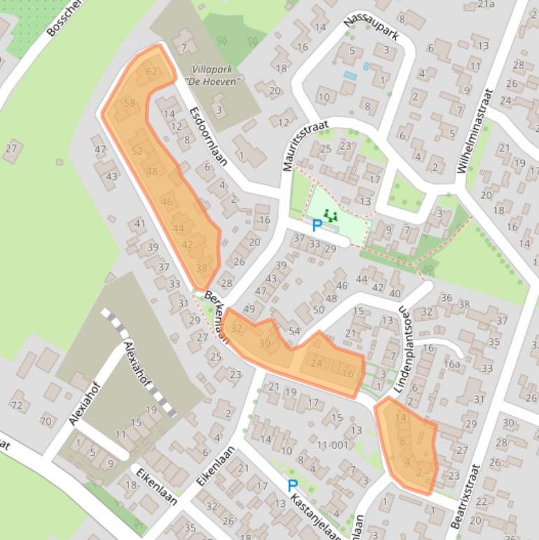 Kaart van postcodegebied 4744CA.