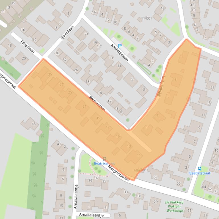 Kaart van postcodegebied 4744CG.