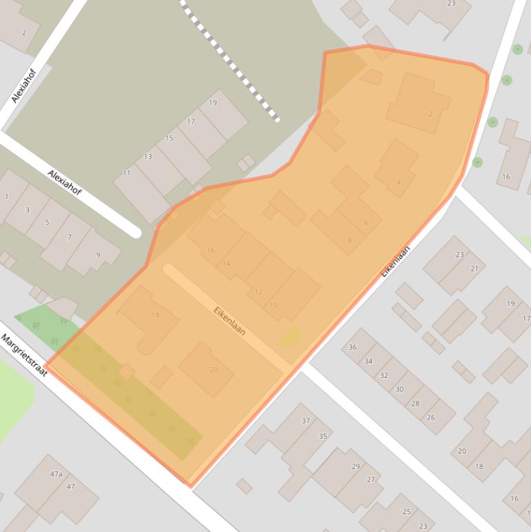 Kaart van postcodegebied 4744CK.