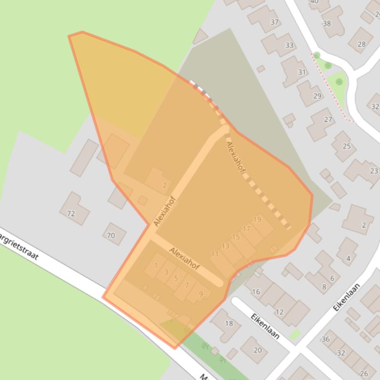 Kaart van postcodegebied 4744CL.