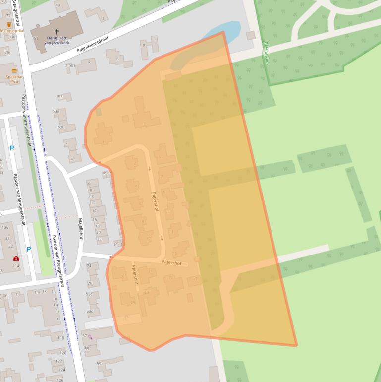 Kaart van postcodegebied 4744GC.