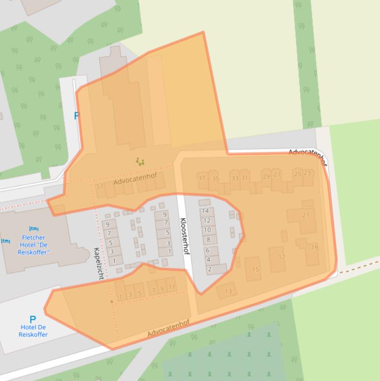 Kaart van postcodegebied 4744GD.