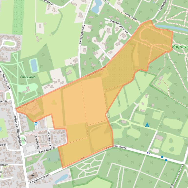 Kaart van postcodegebied 4744RJ.