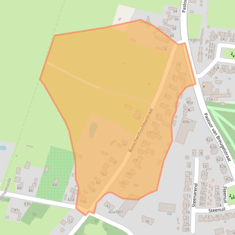 Kaart van postcodegebied 4744RP.