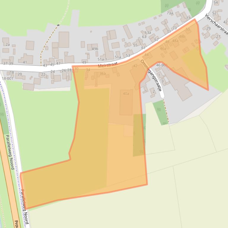 Kaart van postcodegebied 4751AE.