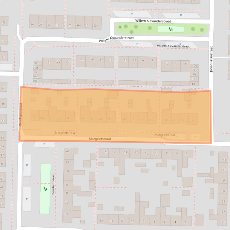 Kaart van postcodegebied 4751BD.
