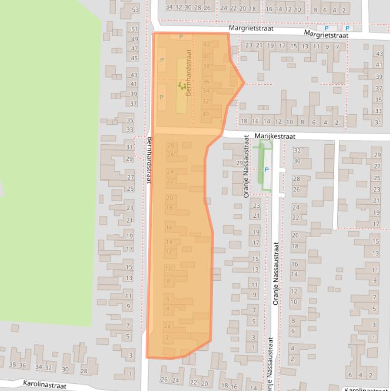 Kaart van postcodegebied 4751BP.