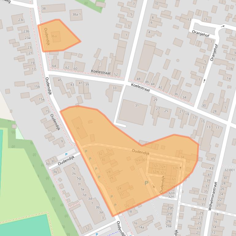 Kaart van postcodegebied 4751CL.