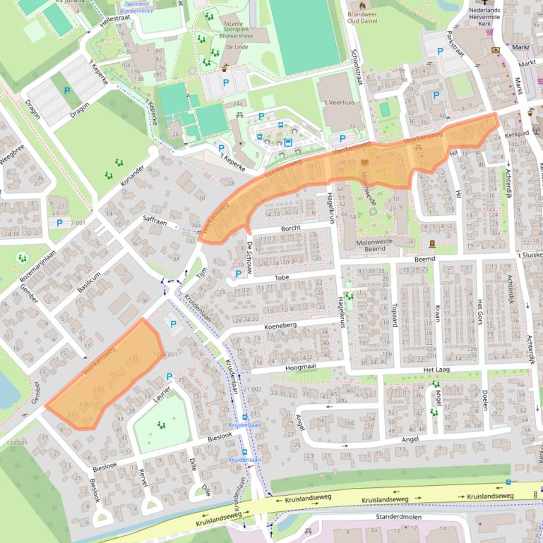 Kaart van postcodegebied 4751CR.