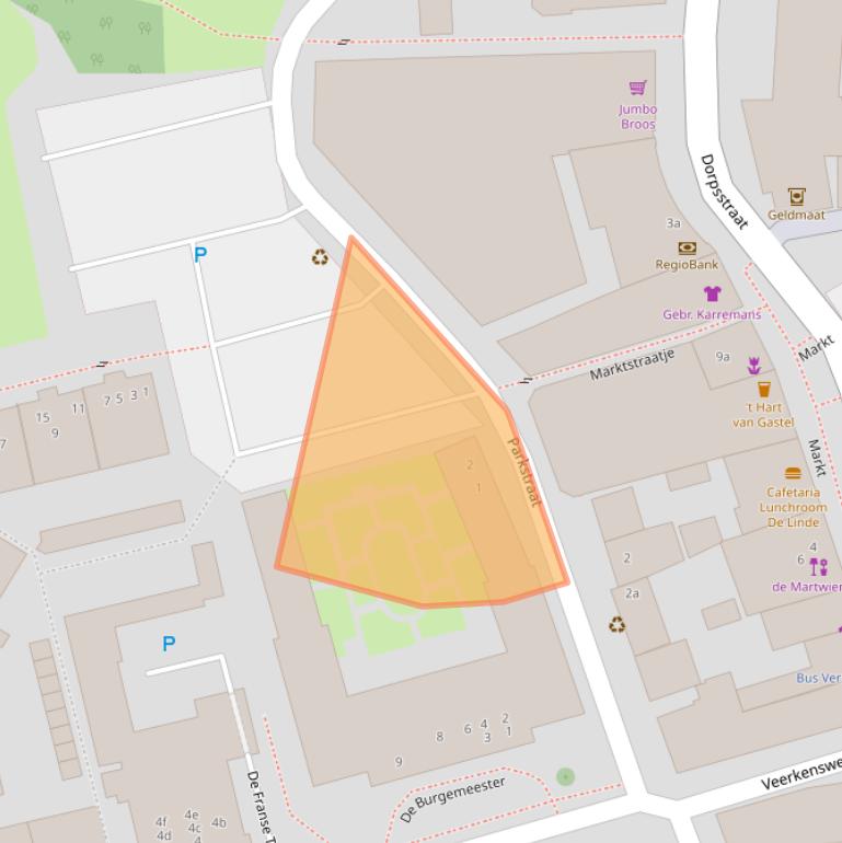 Kaart van postcodegebied 4751CZ.