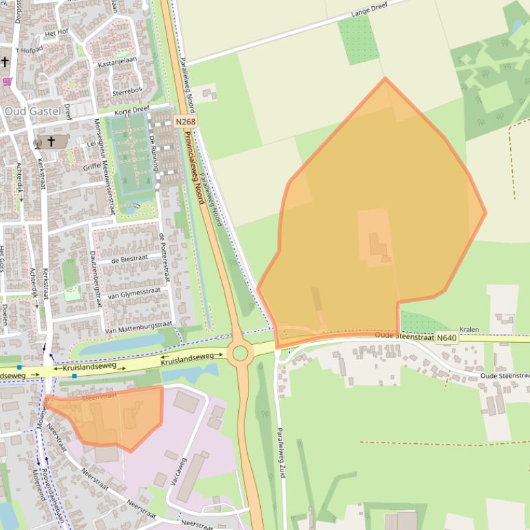 Kaart van postcodegebied 4751GS.