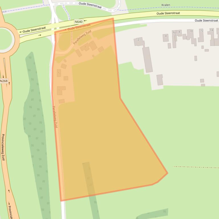 Kaart van postcodegebied 4751GW.