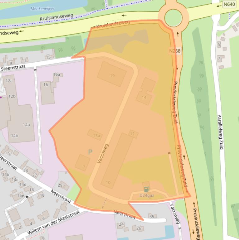 Kaart van postcodegebied 4751GZ.