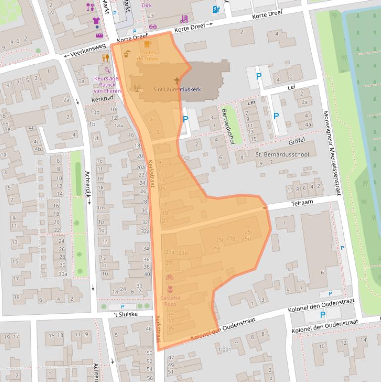 Kaart van postcodegebied 4751HL.