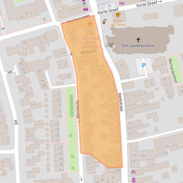 Kaart van postcodegebied 4751HN.