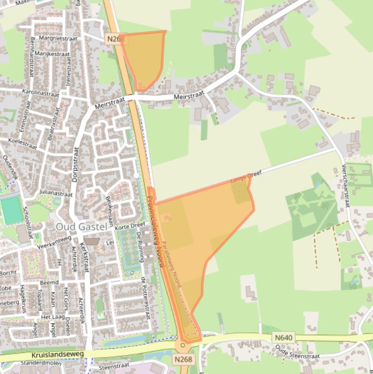 Kaart van postcodegebied 4751HX.