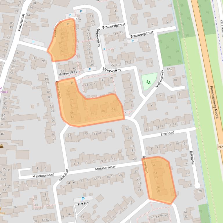 Kaart van postcodegebied 4751JB.