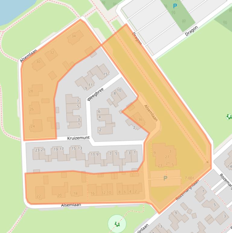 Kaart van postcodegebied 4751KV.