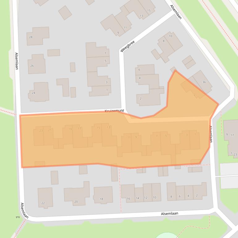 Kaart van postcodegebied 4751KW.