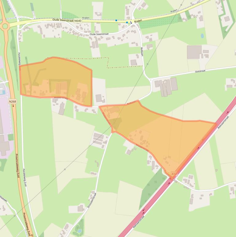 Kaart van postcodegebied 4751PX.