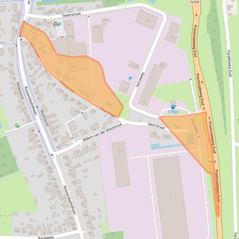 Kaart van postcodegebied 4751RG.