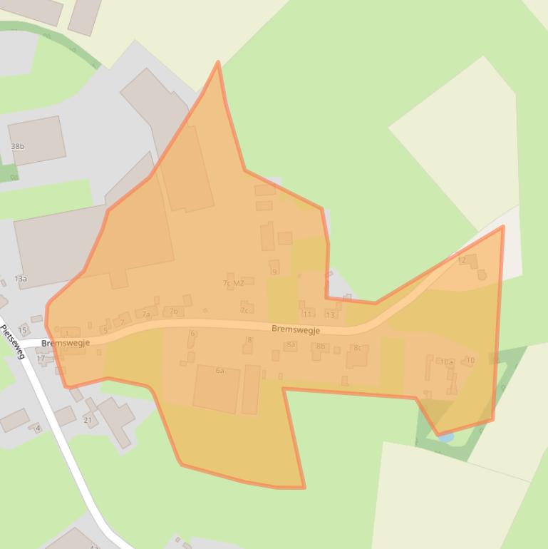 Kaart van postcodegebied 4751RW.