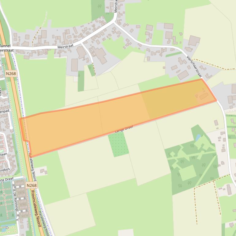 Kaart van postcodegebied 4751RZ.