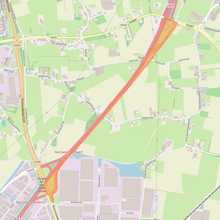 Kaart van postcodegebied 4751TA.