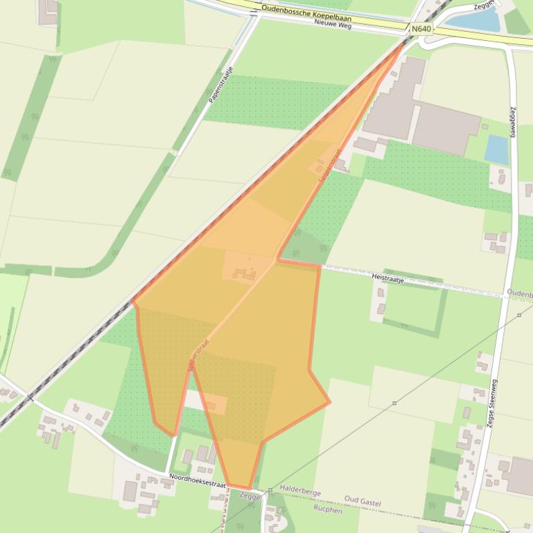 Kaart van postcodegebied 4751TJ.