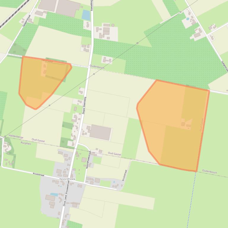 Kaart van postcodegebied 4751TK.