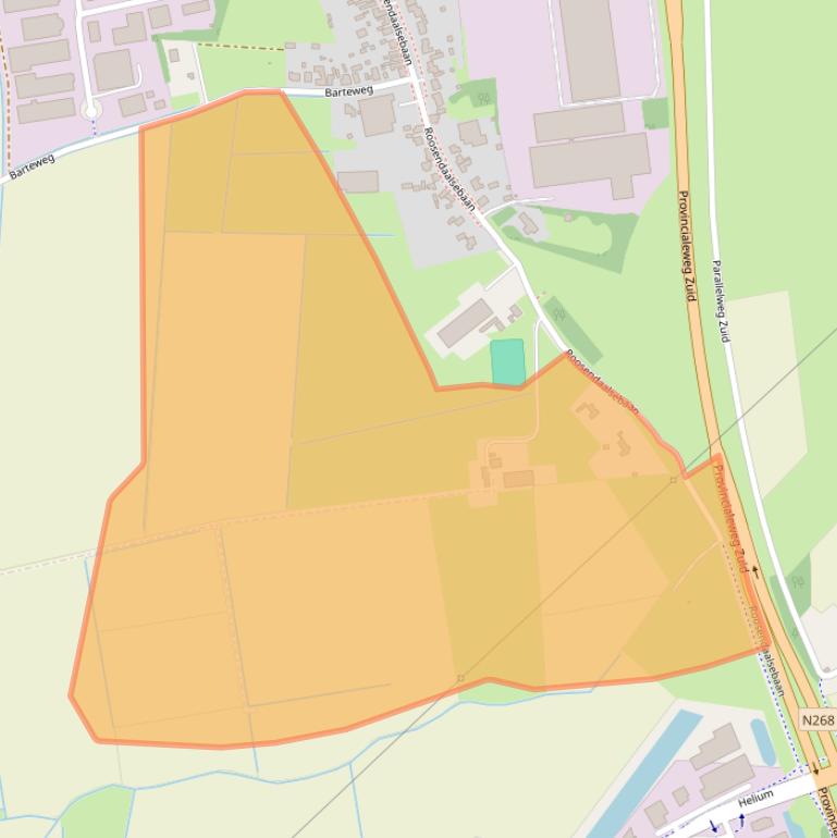 Kaart van postcodegebied 4751TW.