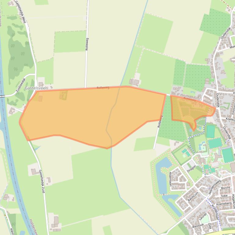 Kaart van postcodegebied 4751VA.