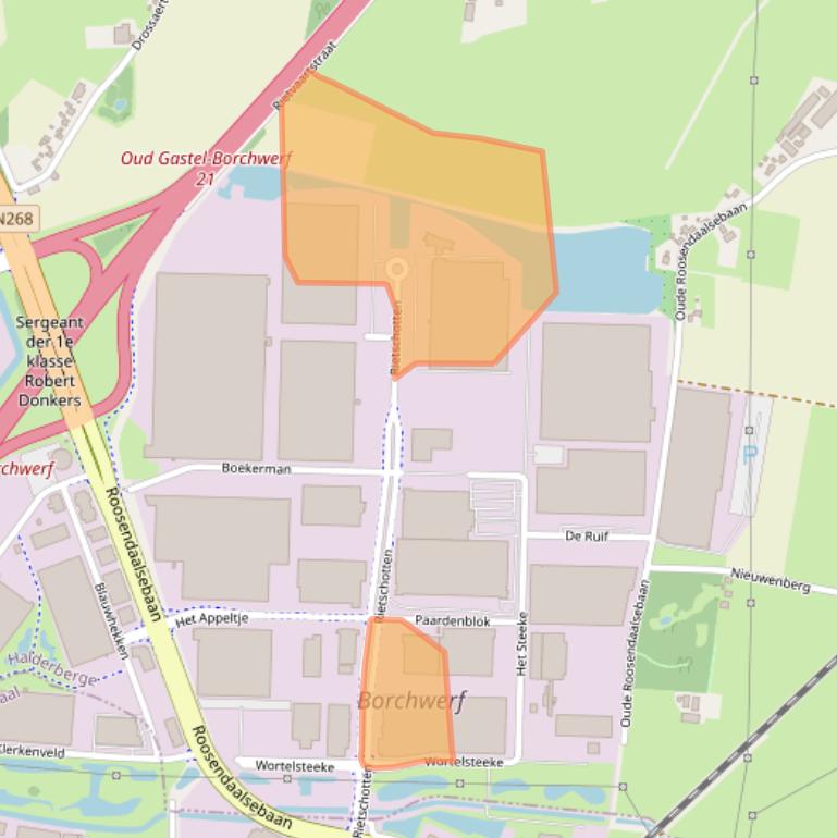 Kaart van postcodegebied 4751XN.