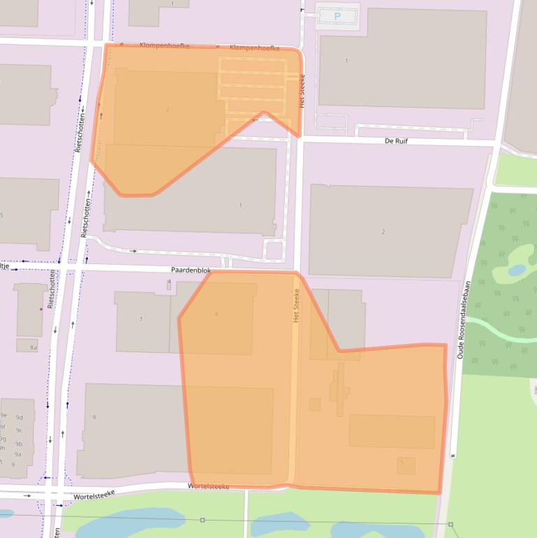 Kaart van postcodegebied 4751XS.