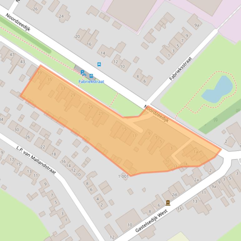 Kaart van postcodegebied 4754AE.