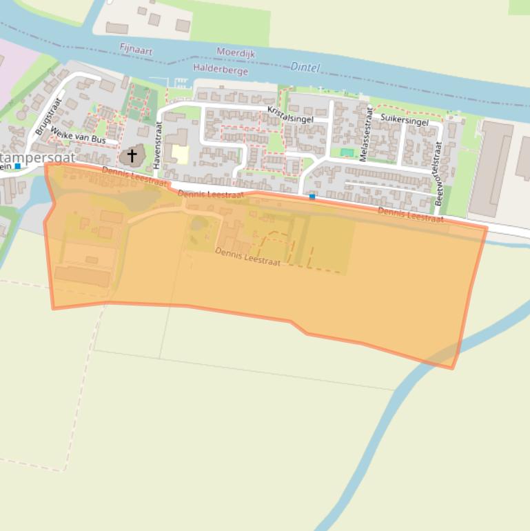 Kaart van postcodegebied 4754BD.