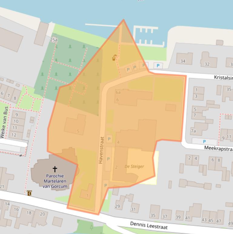 Kaart van postcodegebied 4754BE.