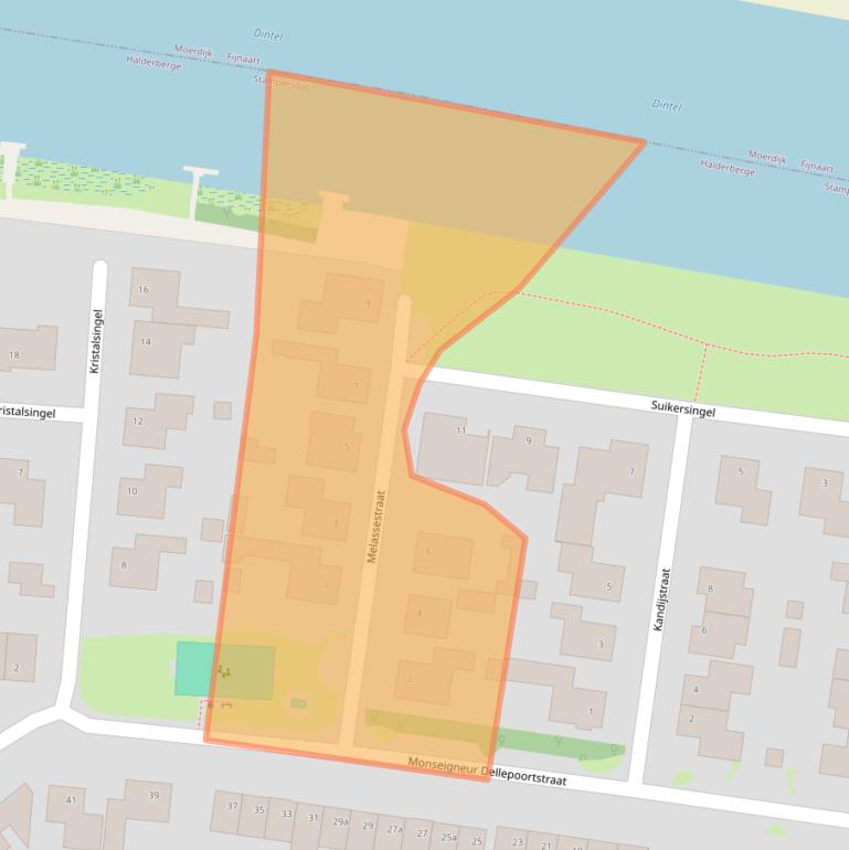 Kaart van postcodegebied 4754BR.