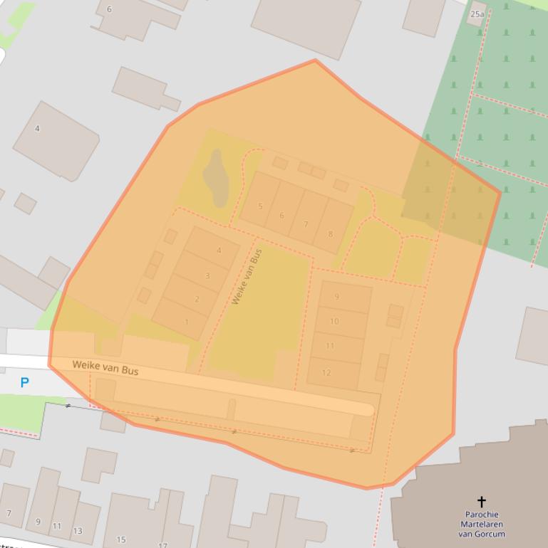 Kaart van postcodegebied 4754BT.