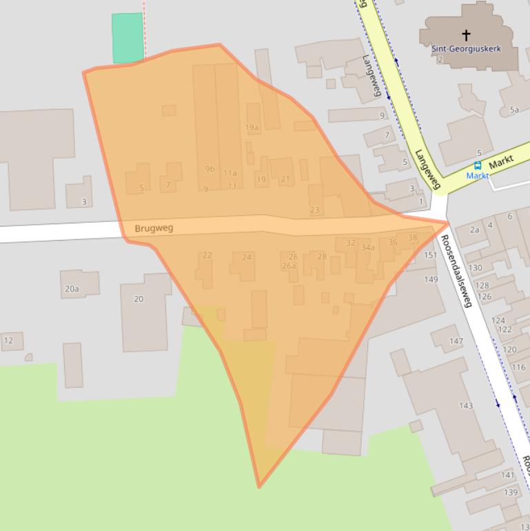 Kaart van postcodegebied 4756AG.